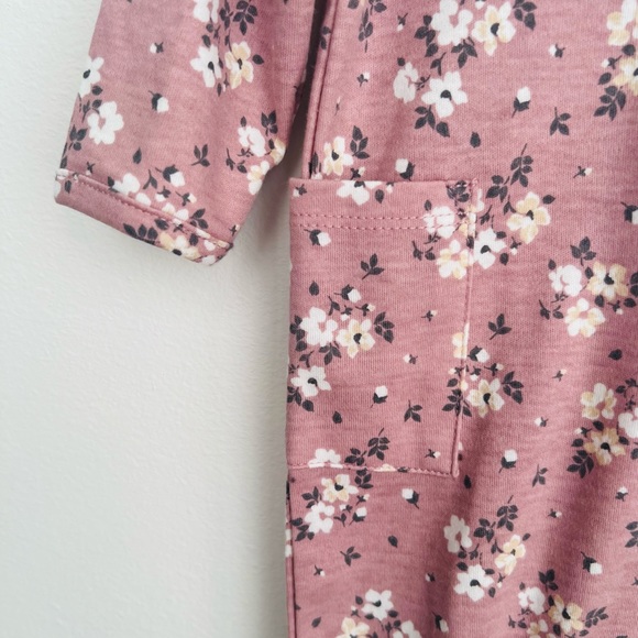 Nicole Miller Dusty Lilac Floral 2 Piece Footie Set Size 6-9 Months NWT - Picture 4 of 12